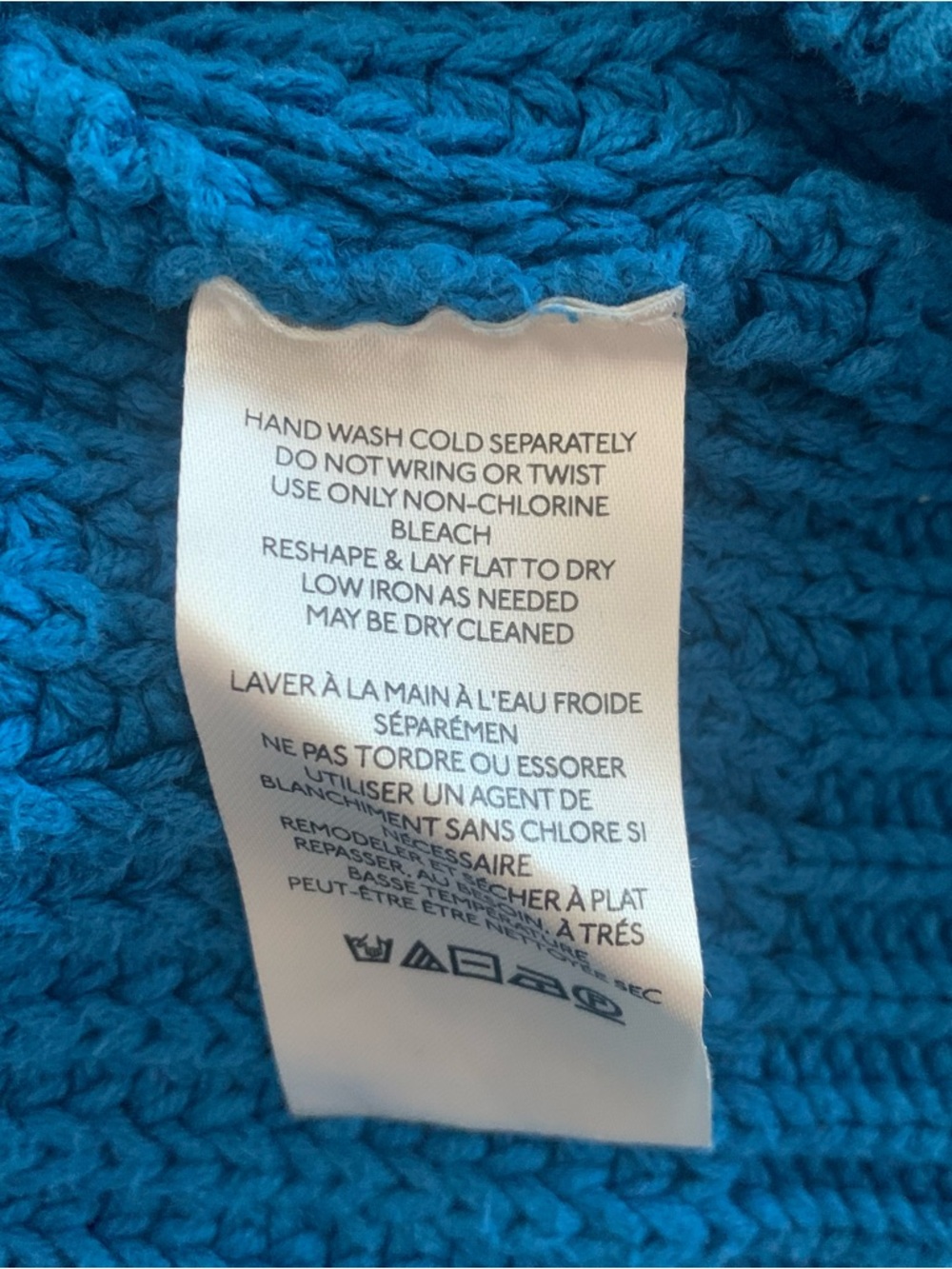 Free People Blue Ribbed Funnel Neck Sweater - Picture 6 of 7
